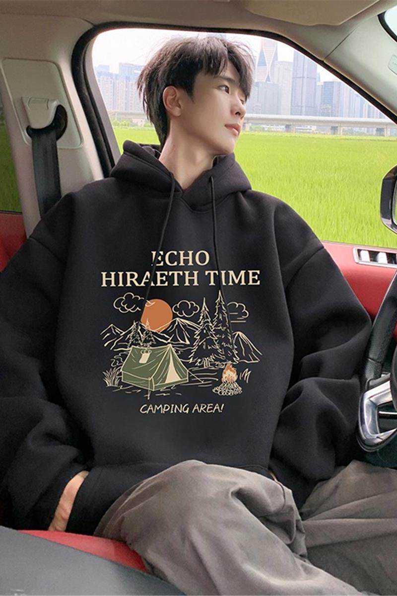 CM089P60新品纯棉卫衣重磅连帽上衣ins宽松潮牌外套休闲帽衫,男装卫衣,星座304A-1