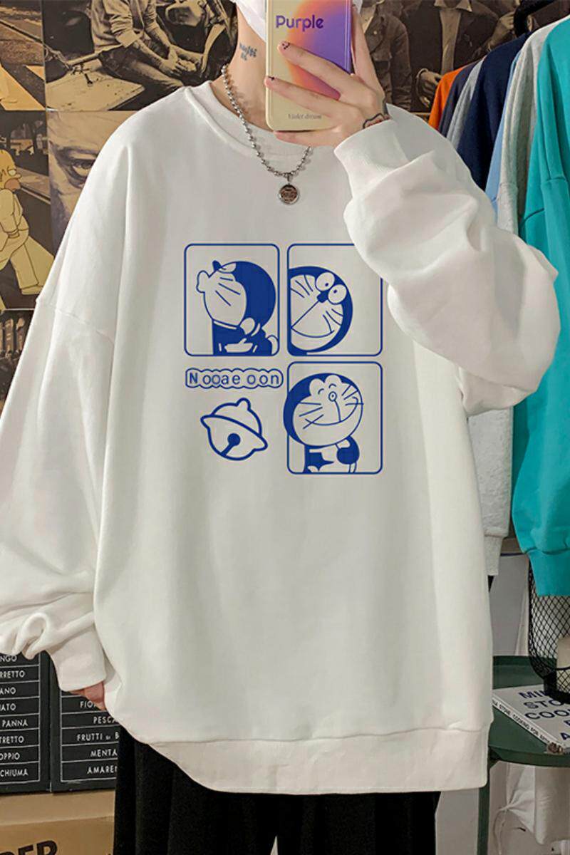304A-1-W333A秋冬圆领卫衣长袖内搭卡通动漫宽松多啦a梦美式,男装卫衣,星座304A-1