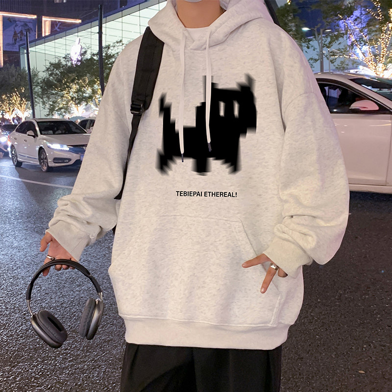 CM081AP60秋冬纯棉连帽卫衣简约宽松纯棉帽衫oversize港风外套,男装卫衣,星座304A-1