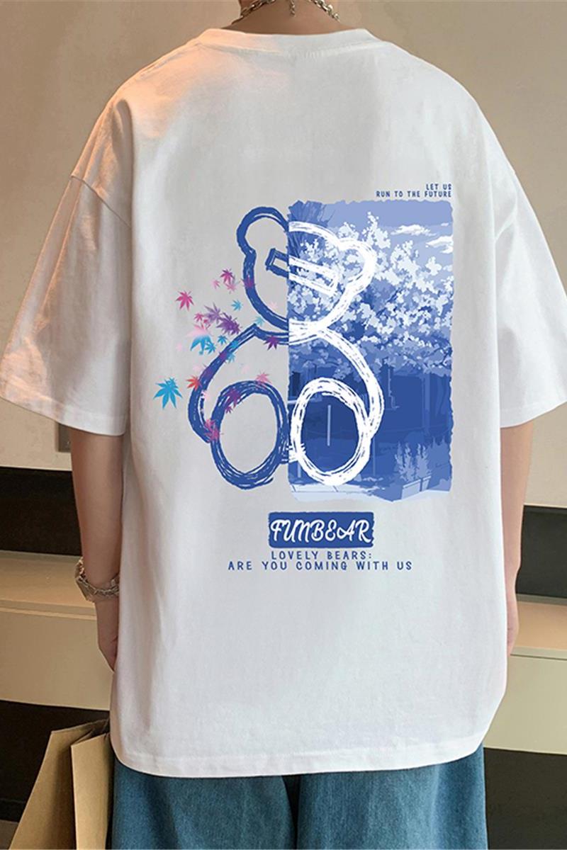 T560P26新品短袖T恤纯棉休闲男生体恤衫休闲运动宽松男装上衣,男装T恤,星座304A-1