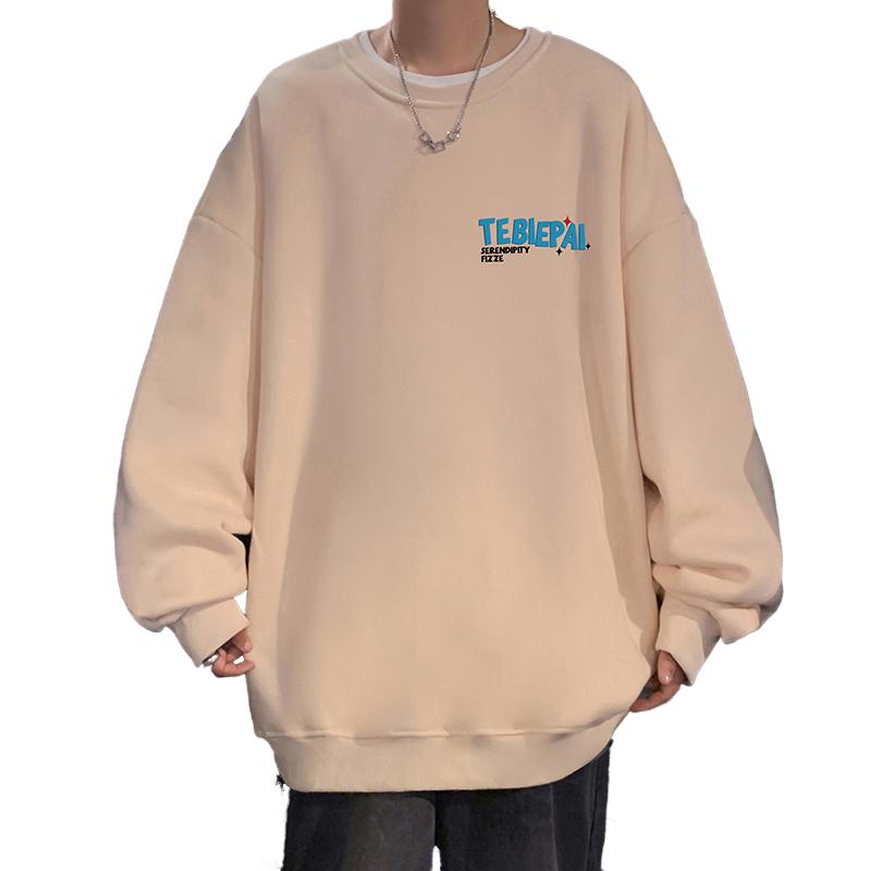 W537AP35秋冬圆领卫衣长袖内搭打底衣服宽松套头无帽外套,男装卫衣,星座304A-1
