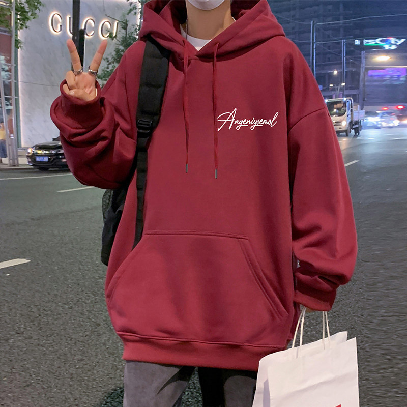 CM088P60新品卫衣重磅纯棉宽松男生连帽上衣休闲港风外套,男装卫衣,星座304A-1
