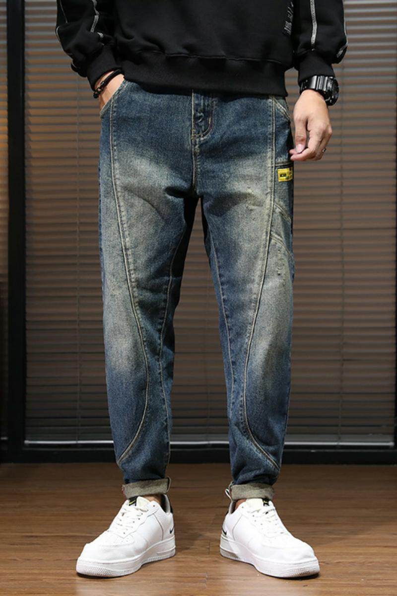 XZ304B-2-KZ0231A新款复古蓝牛仔小哈伦裤小脚牛仔裤潮流,男装牛仔裤,星座304A-1