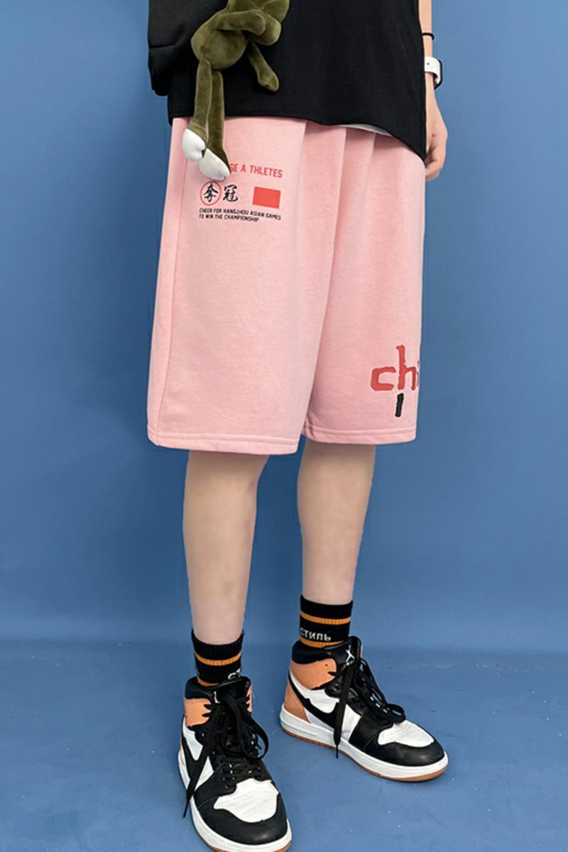 XZ304A-1-DK09CP30潮流男士短裤潮流中裤宽松大码沙滩大裤衩,男装休闲裤,星座304A-1