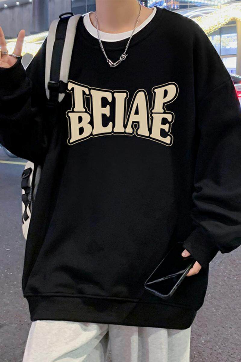 W536BP35秋冬圆领卫衣男重磅潮牌打底衫套头宽松衣服,男装卫衣,星座304A-1