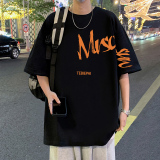 T592P26新品短袖T恤宽松潮牌男装休闲纯棉男生体恤衫，男装T恤，星座304A-1