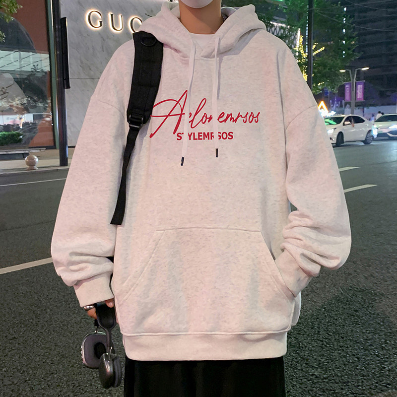 CM086BP60秋冬纯棉连帽卫衣男长袖帽衫ins宽松美式潮牌外套,男装卫衣,星座304A-1