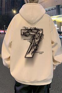 CM080P60新品纯棉连帽卫衣数字休闲长袖帽衫oversize宽松图片