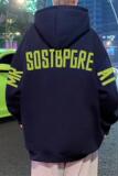 CM071P60新品重磅纯棉连帽卫衣字母休闲帽衫宽松大码潮牌外套，男装卫衣，星座304A-1