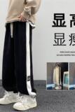 K895P55加绒加厚P60新品灯芯绒裤子男运动阔腿束脚宽松休闲长裤，男装休闲裤，星座304A-1
