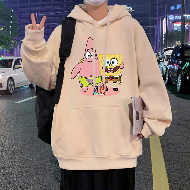 CM070P60新品重磅纯棉宽松连帽卫衣卡通印花长袖休闲帽衫上衣,男装卫衣,星座304A-1