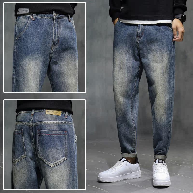 加厚休闲裤百搭老爹裤大码新品男士牛仔裤XZ304B-2-KZ0260P65,男装牛仔裤,星座304A-1