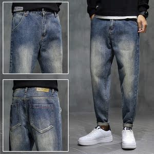 加厚休闲裤百搭老爹裤大码新品男士牛仔裤XZ304B-2-KZ0260P65图片