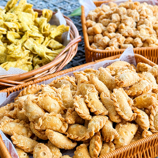 油酥角仔韶关始兴特产油炸小吃豆角酥蛋散开口笑枣薯片张九龄珍美