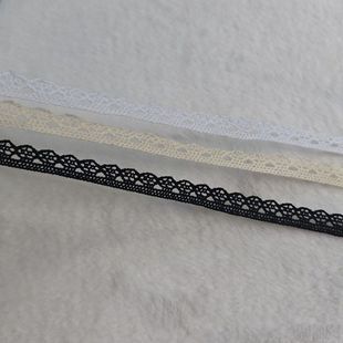 辅料 童装 1.2cm棉线窄边水溶蕾丝花边手工diy家居布艺床品装 饰服装