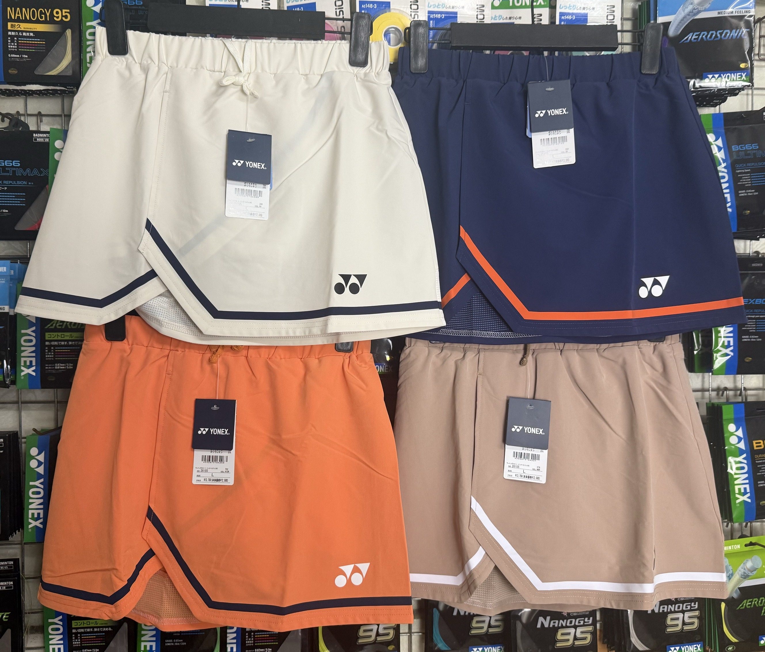 25款YONEX尤尼克斯26155 JP日本版女款羽毛球大赛服短裙运动裤裙