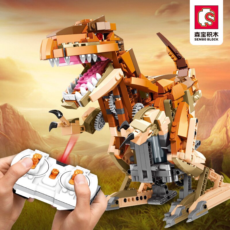 侏罗纪玩具模型森宝积木