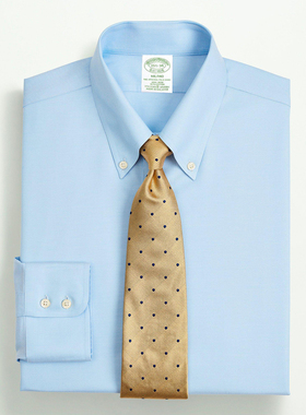 专柜Milano布克兄弟Supima棉免烫修身BrooksBrothers长袖衬衫男