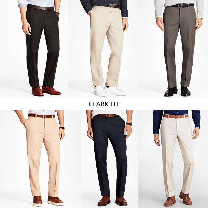 布克兄弟男士免烫长裤clark标准