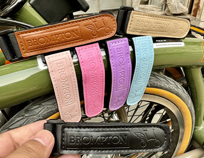 适用brompton小布折叠自行车大梁防滑绑带骑行绑腿束裤带3M强粘力