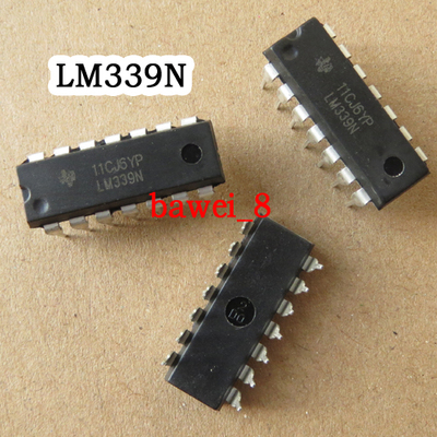 LM339N 四高精度电压比较器 电磁炉   14脚直插封装 j0453