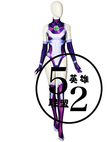 52英雄联盟 星火女装cosplay战衣 弹力印花性感女生万圣节服装 - 封面