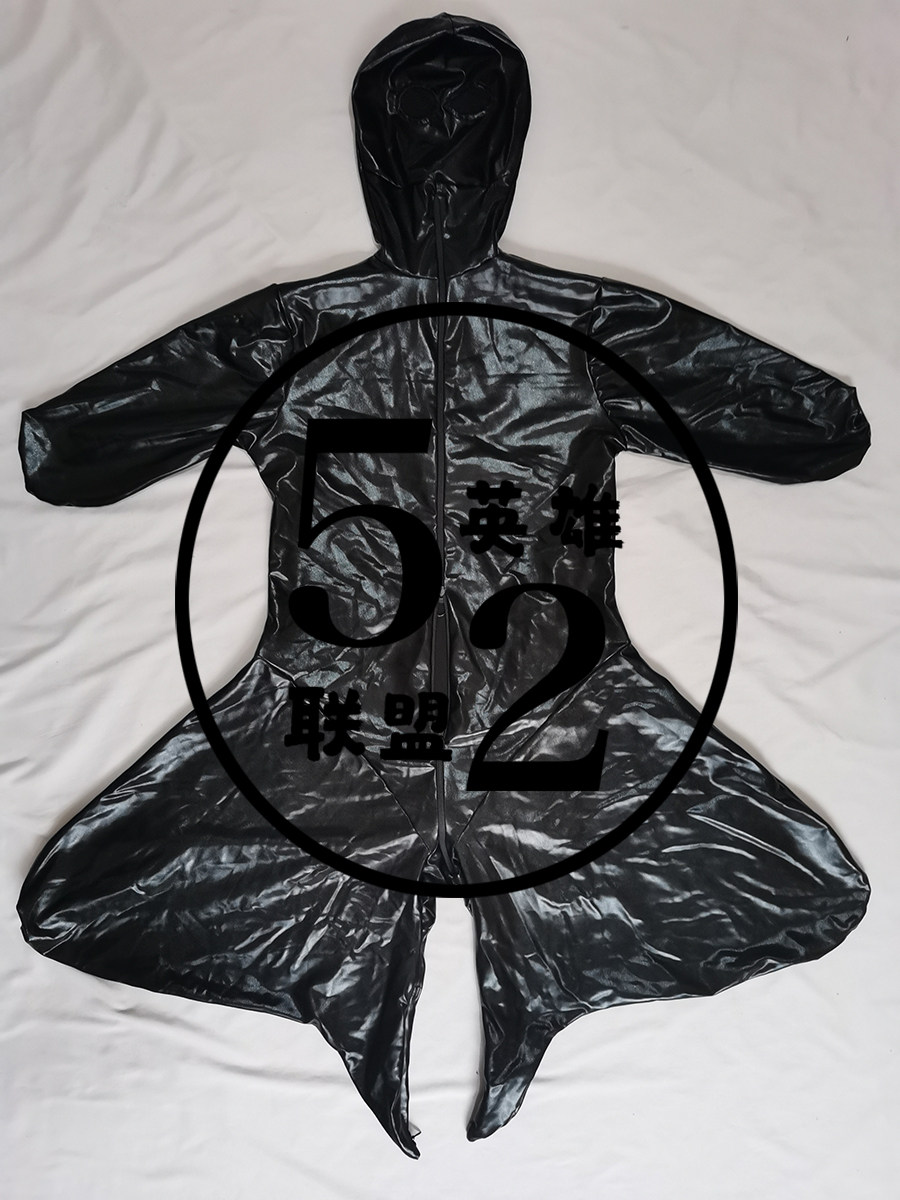 定制束身衣 52英雄联盟黑色涂胶狗狗装 束手束脚zentai全包 包邮