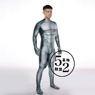 52英雄联盟狗狗zentai紧身衣 兽装毛毛感印花带尾巴 肉垫 带手脚