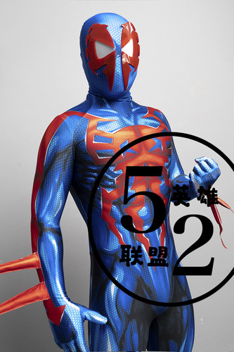 2099蜘蛛战衣印花弹力