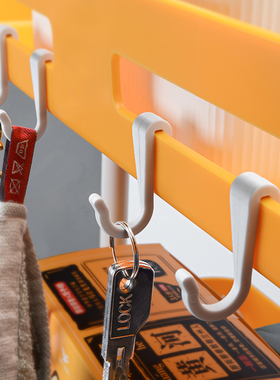 s钩厨房挂钩免打孔吊钩子Z型小推车侧边迷你小卡扣配件塑料挂勾子