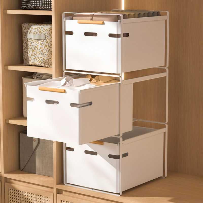 衣柜拉篮抽屉式收纳箱衣物裤子收纳盒加深抽拉筐衣柜收纳分层神器,收纳整理,收纳箱,淘宝优惠券,粉丝福利购,淘宝优惠卷