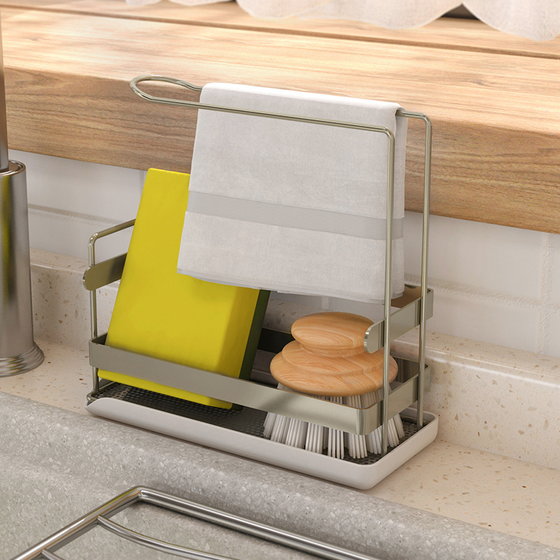 厨房抹布架沥水架窄小水槽置物架