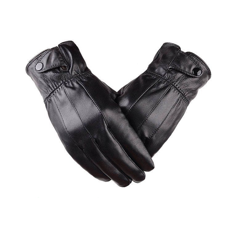 真皮冬季手套男女加绒防水防风