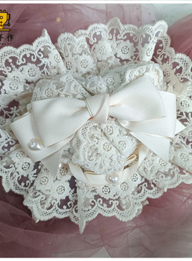 珥东手作Lolita生成色爱心小礼帽发饰lo娘甜美小物cla系头饰夹子