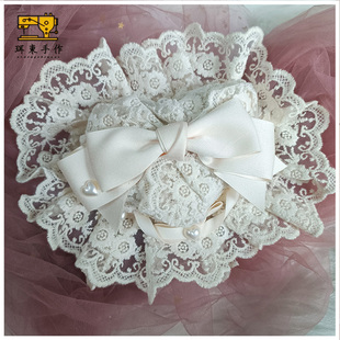 珥东手作Lolita生成色爱心小礼帽发饰lo娘甜美小物cla系头饰夹子
