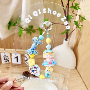 亚克力展示板照片饰品拍照高级感立牌手机链相机珠链挂件挂绳定制