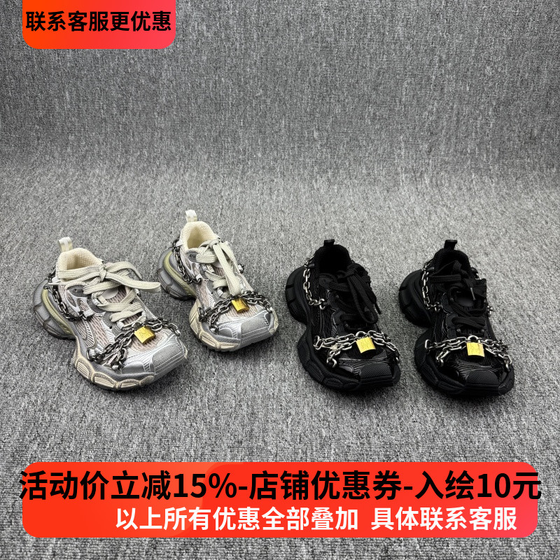 欧货欧洲站2025秋季新款系带时尚网面老爹鞋真皮运动厚底网面女鞋