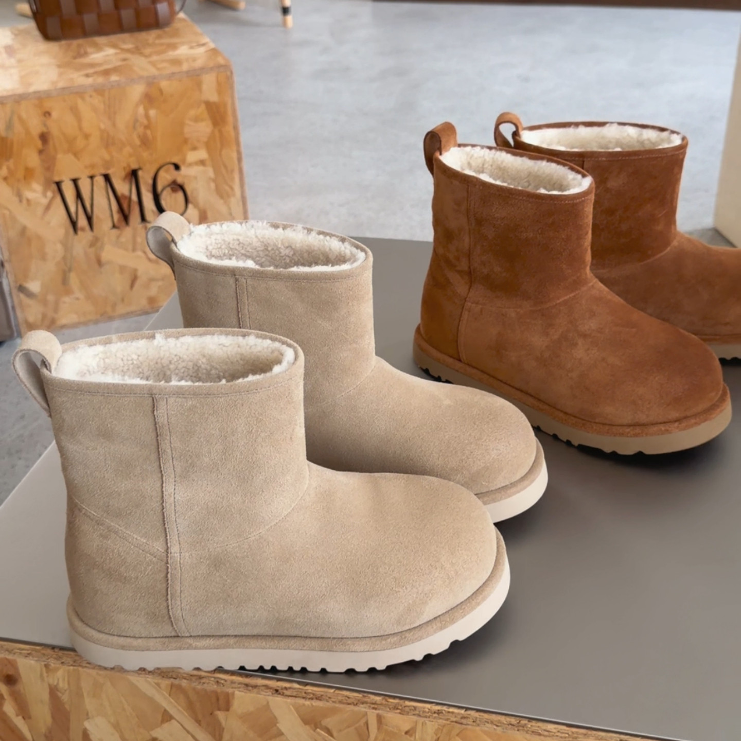 WM6雪地靴冬季加绒短筒棉靴女鞋