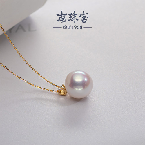 南珠宫925银淡水珍珠近圆