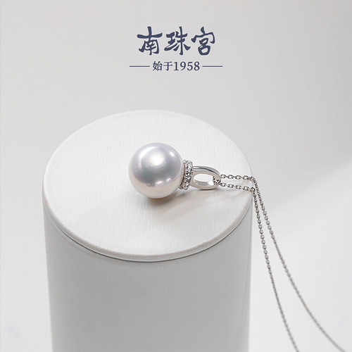 南珠宫蛇年新款 925银淡水珍珠吊坠 C-D031SD-J