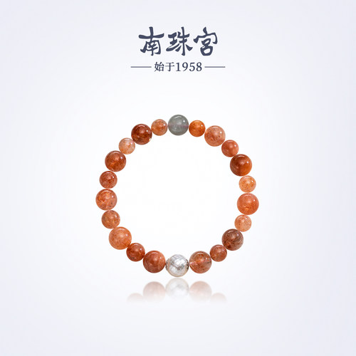南珠宫海水珍珠阿鲁沙水晶手链个性优雅日常穿搭礼物