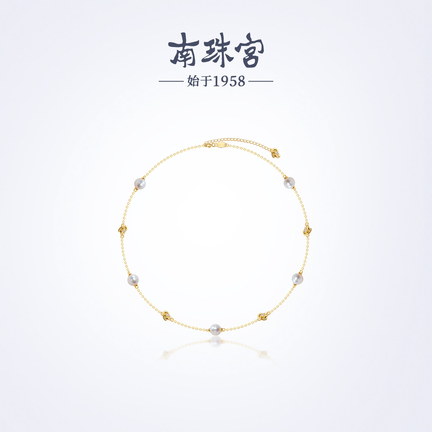 南珠宫925银淡水珍珠项链秋冬款生日礼物送礼女C-CYX165SD-J