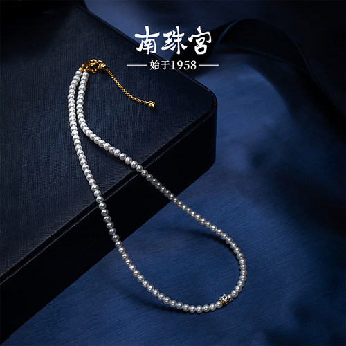 南珠宫小米珠淡水珍珠项链