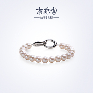 南珠宫925银淡水珍珠手链年轻款简约百搭礼物女 S069D