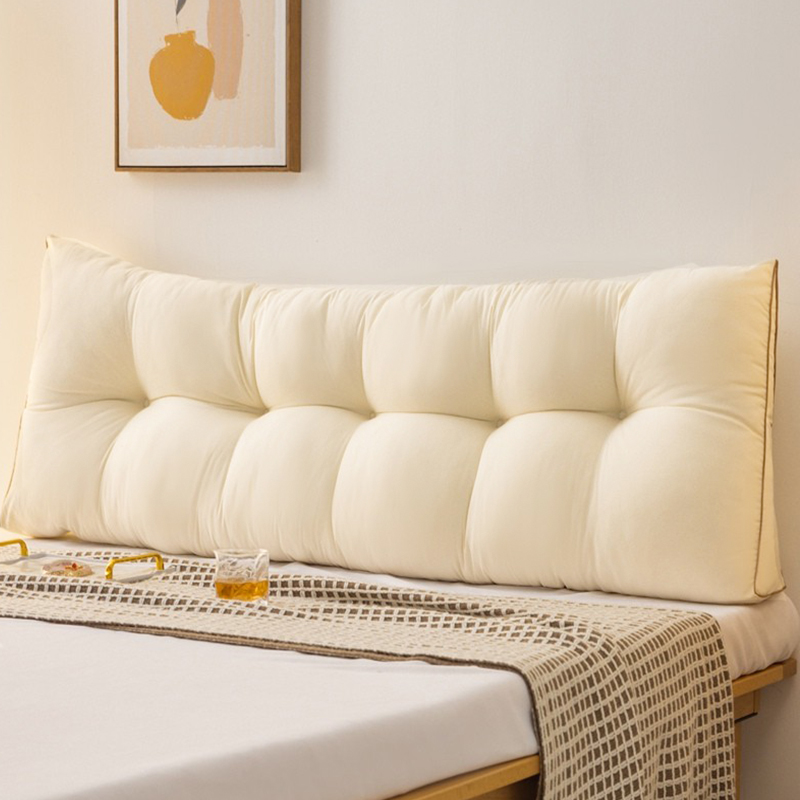 2025新款床头靠垫韩版三角床上靠枕双人大靠背卧室榻榻米软包薄款