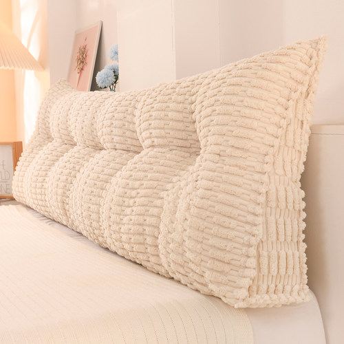 奶油风床头靠枕榻榻米软包靠背