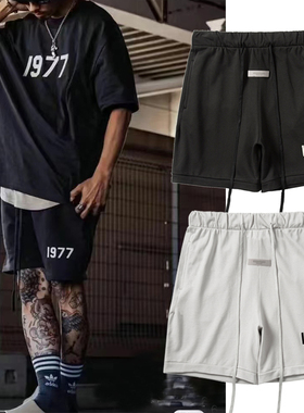 FOG FEAR OF GOD复线ESSENTIALS高街1977美式运动五分裤短裤子夏