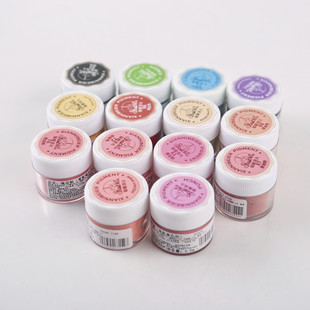 可食用色粉油性奶油霜巧克力手绘人偶腮红翻糖牌花瓣威化纸花上色