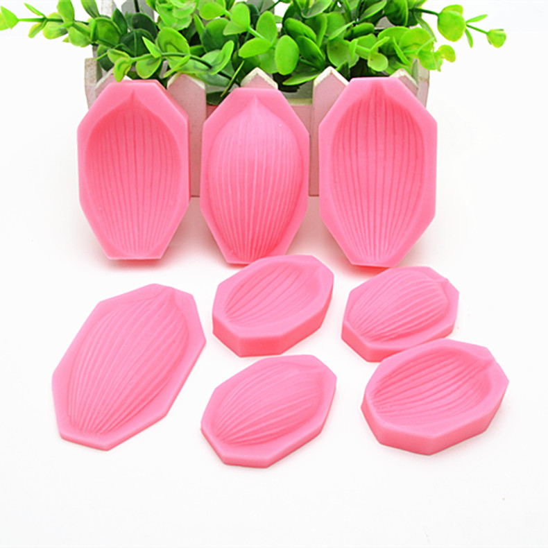 翻糖花瓣干佩斯蛋糕装饰硅胶模具