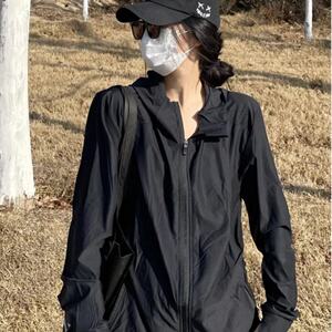 黑色冰丝防晒衣女款夏季